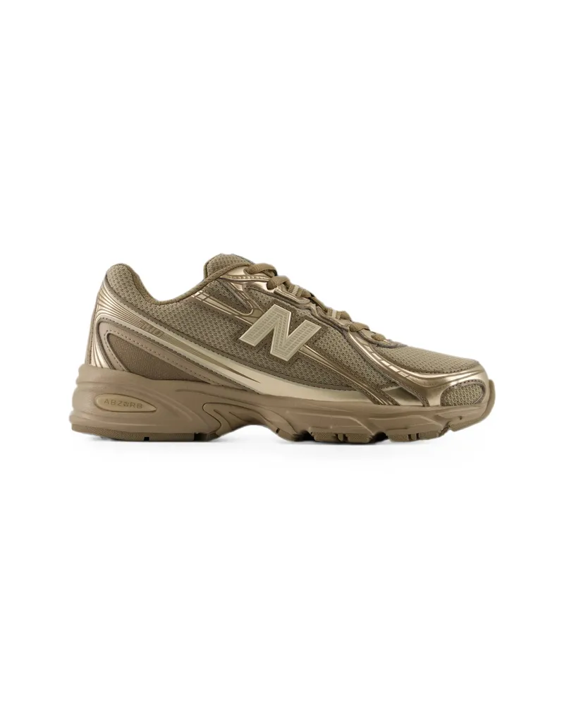 New Balance 740 Metallic-finish Mesh Sneakers Brown