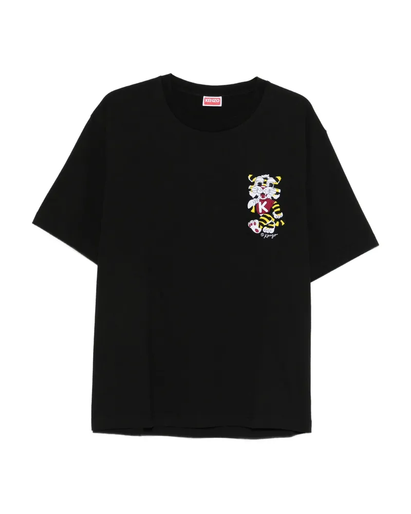 Kenzo Embroidered T-shirt Black