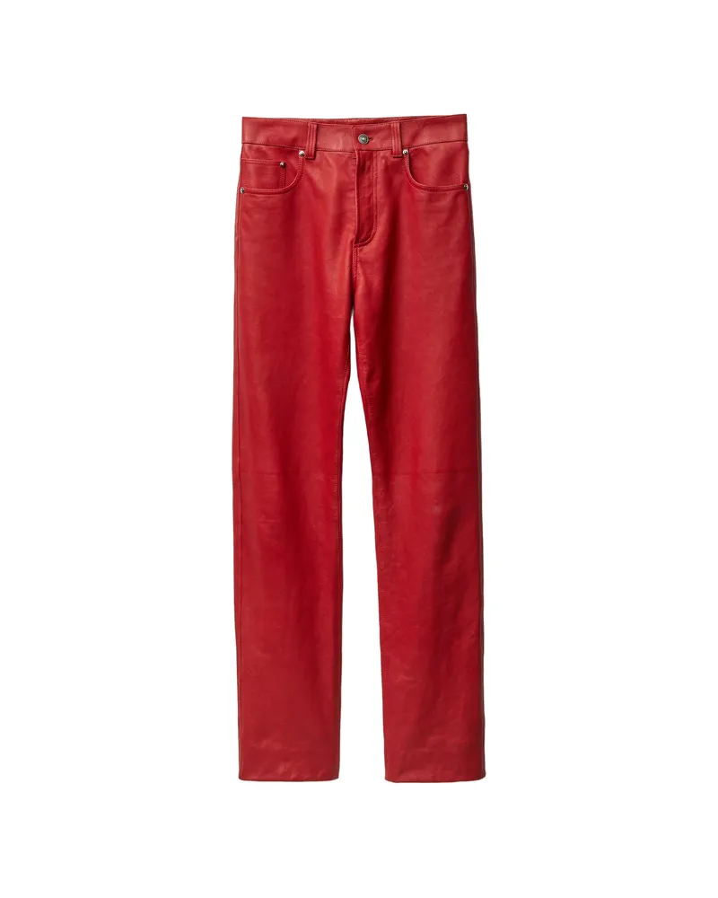 Versace Straight Trousers Red