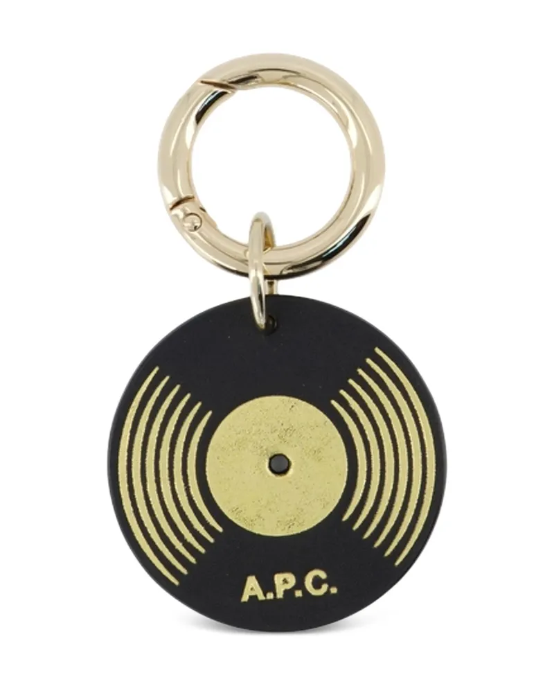 A.P.C. A. p.c. Vinyl-embellishment Keyring Black