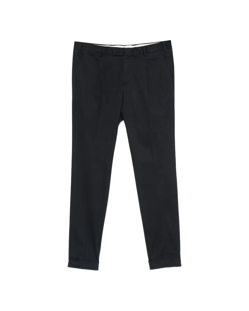 PT TORINO Pleated-front Tailored Trousers Blue