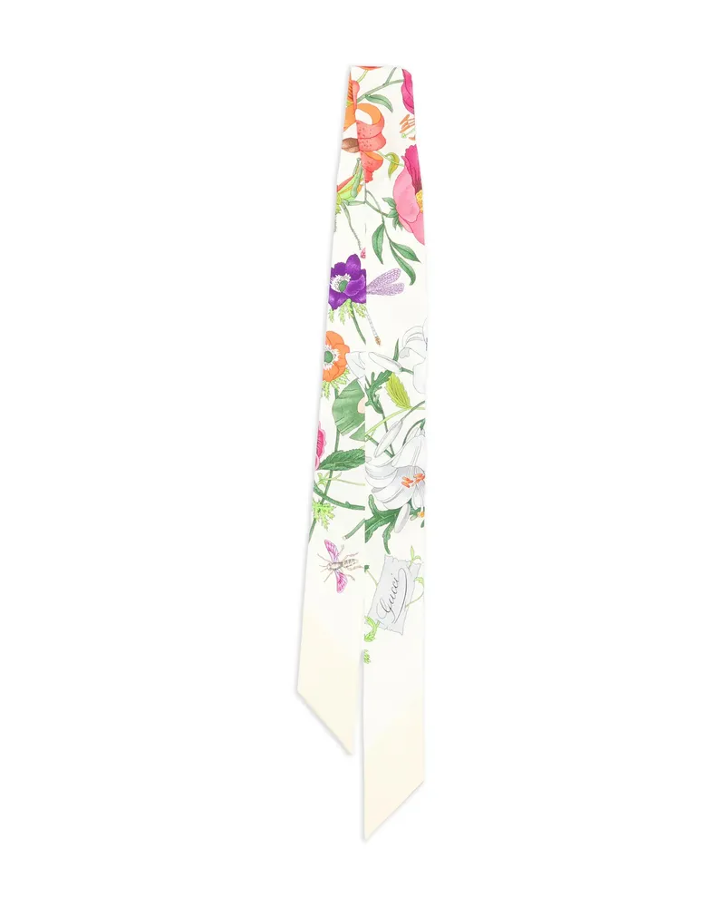 Gucci Floral-print Scarf Yellow
