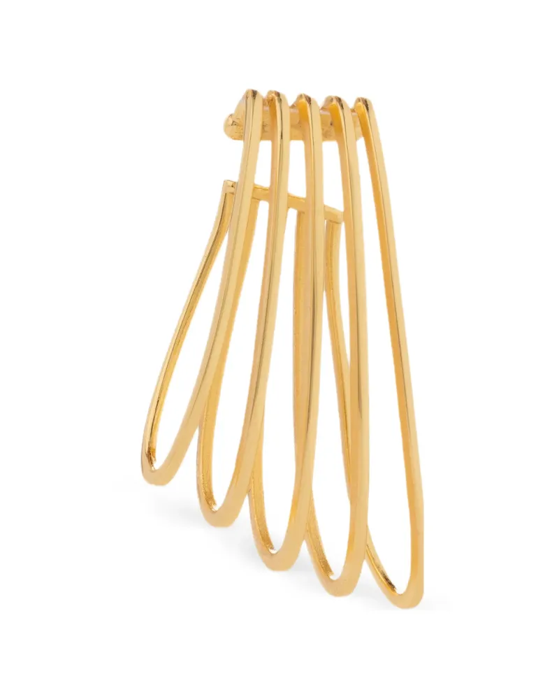 Federica Tosi La Cage Multi-line Design Ear Cuffs Gold