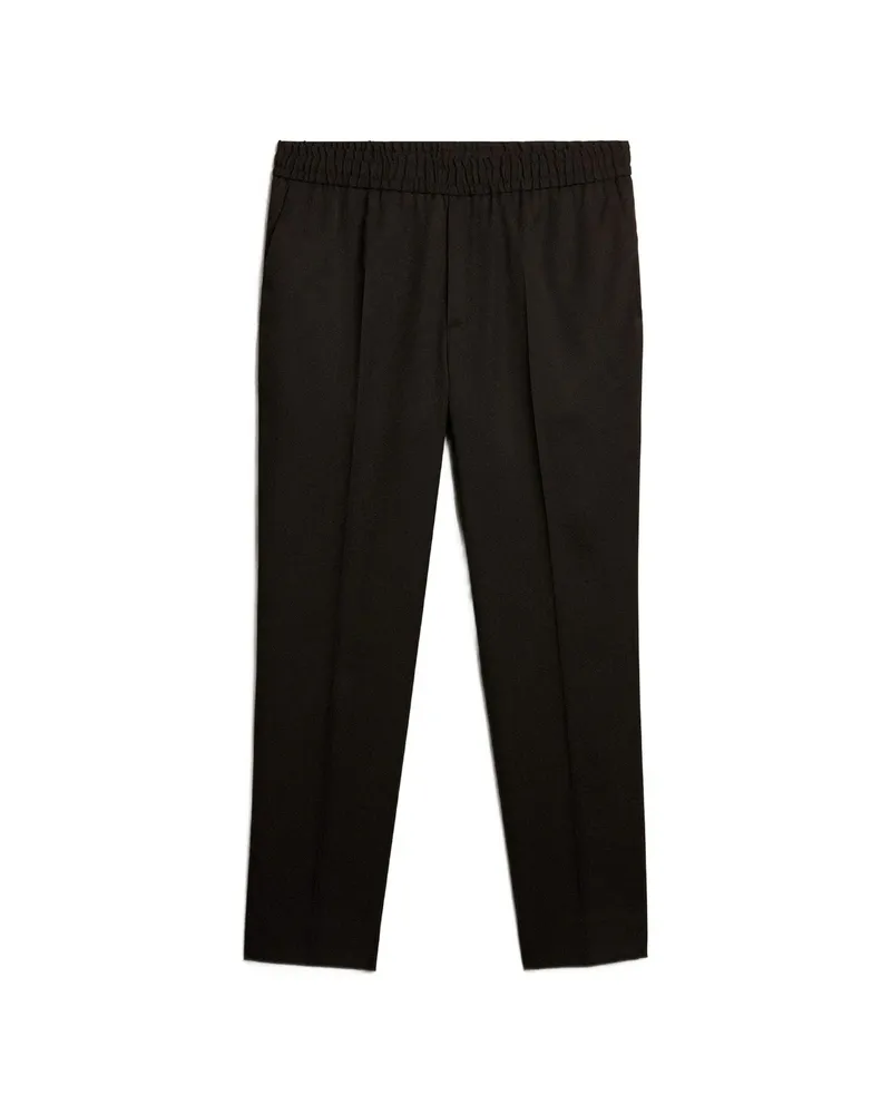 Golden Goose Logo-plaque Virgin Wool Trousers 