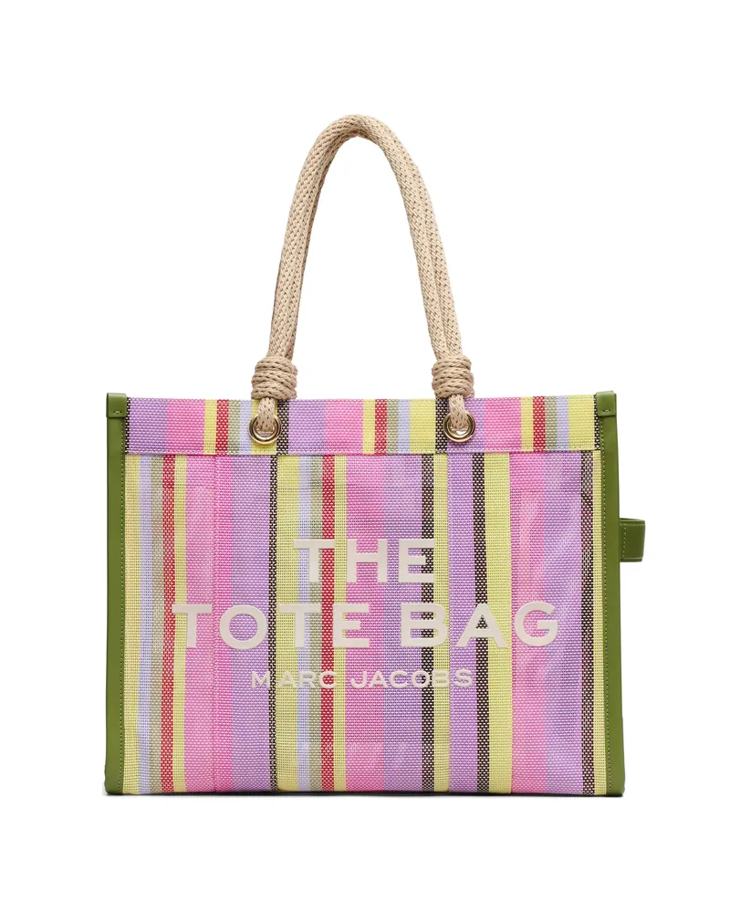 Marc Jacobs The Stripe Mesh Large Tote Bag Purple