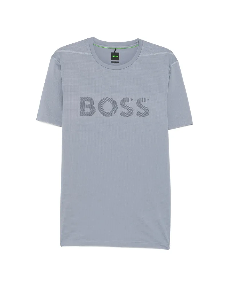 HUGO BOSS Logo-print Short-sleeve T-shirt Grey