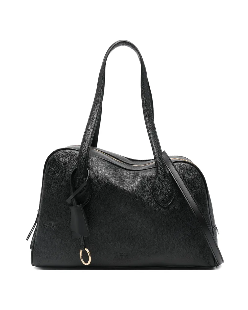 ATP Atelier Noale Grained Tote Bag Black