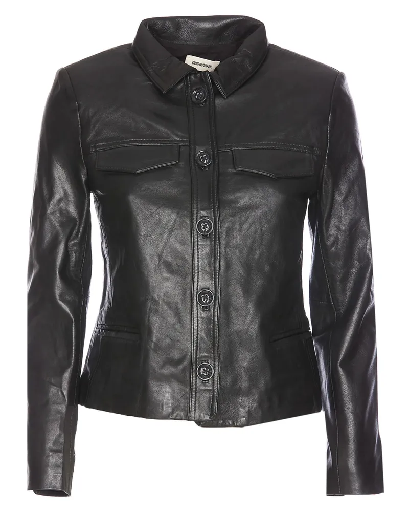 Zadig & Voltaire Liam Leather Jacket Black