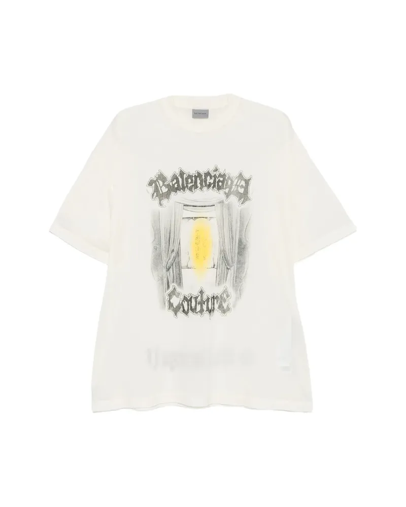 Balenciaga Salon De Couture T-shirt Neutrals