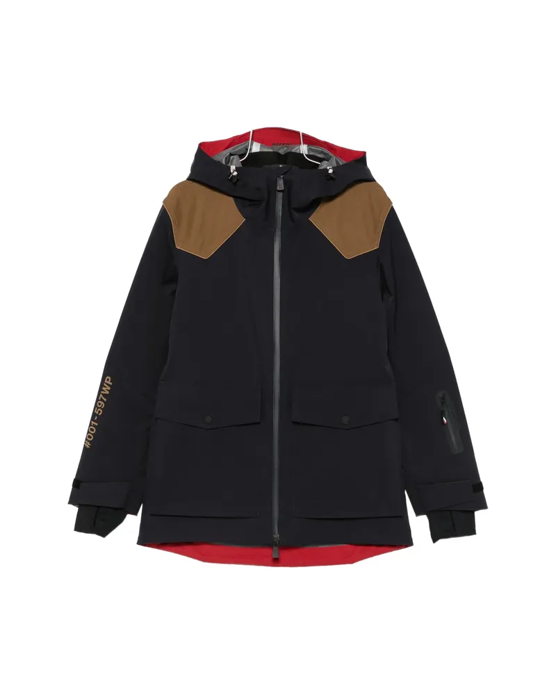 Moncler Contrast-panel Hooded Jacket Black