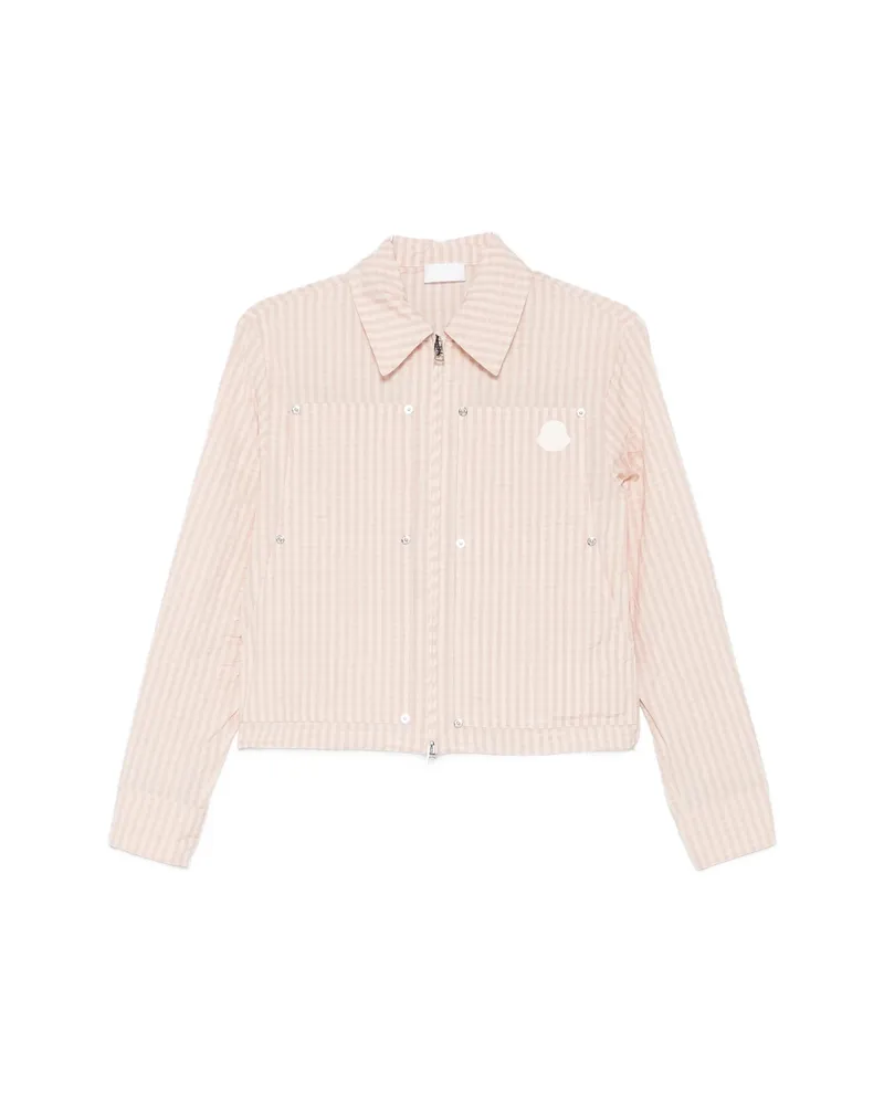 Moncler Gingham-pattern Buttoned Shirt Pink