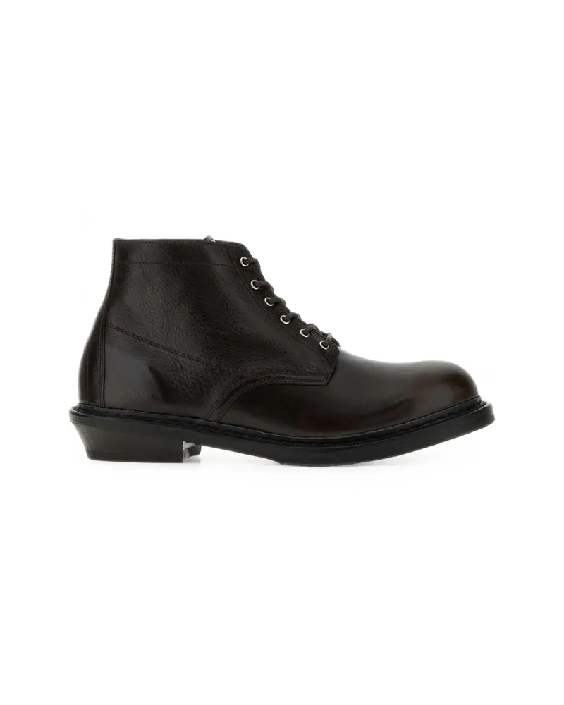 Our Legacy Cortege Pebbled Ankle Boots Brown