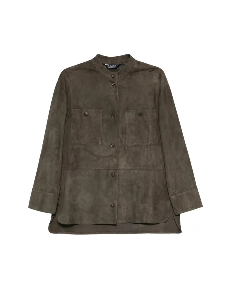 Max Mara Buttoned Pocket Jacket Green