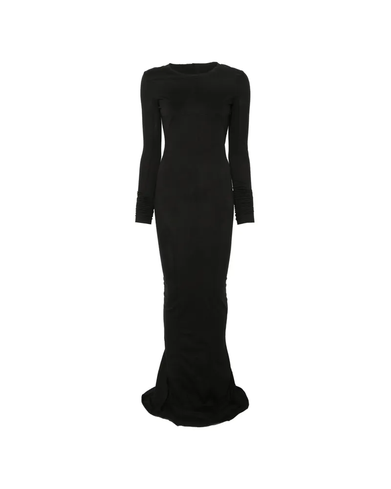 DRKSHDW by Rick Owens Simple Edfu Long-sleeve Maxi Dress Black