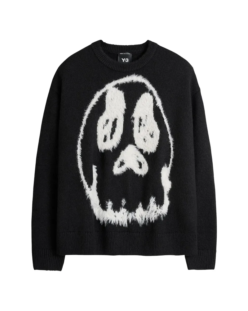 Y-3 Chito Graphic Knitted Sweater Black