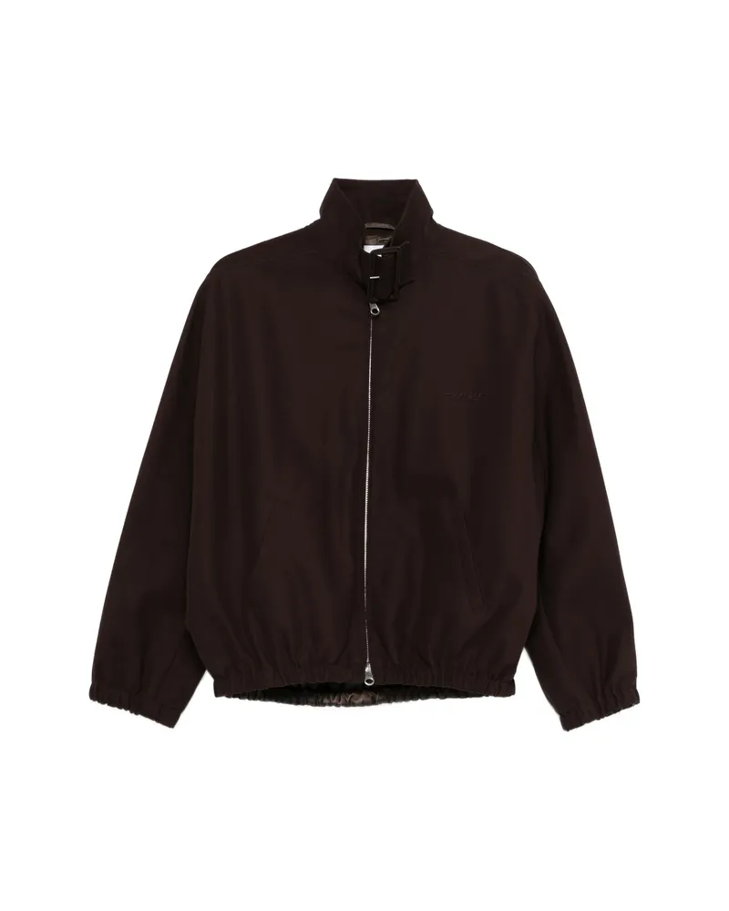 Courrèges Zip-up Bomber Jacket Brown