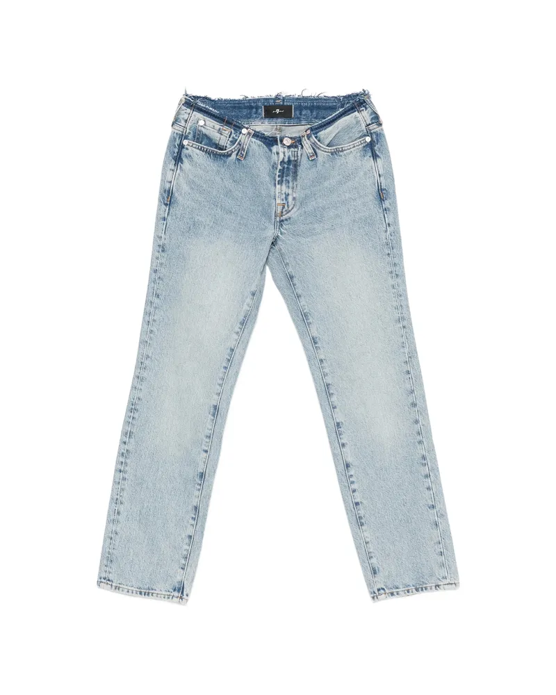 7 for all mankind Frayed-trim Jeans Blue