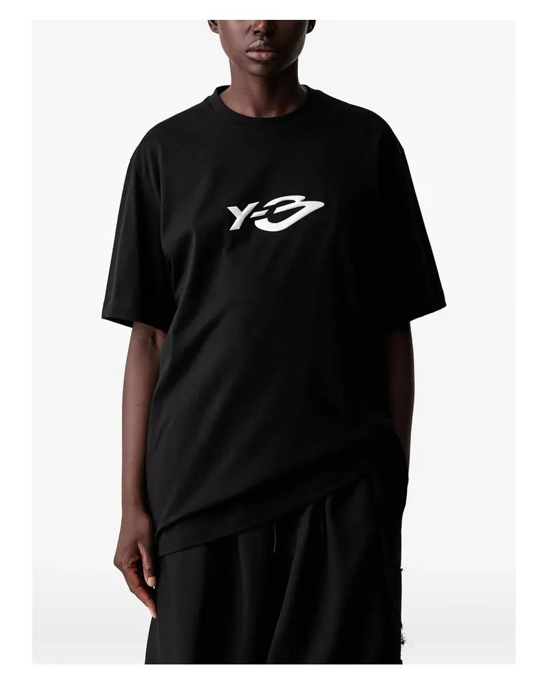 Y-3 Liquid Logo Short-sleeve T-shirt Black