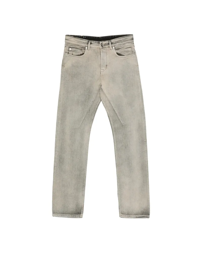 DRKSHDW by Rick Owens Fog Cut Faded-effect Jeans Grey