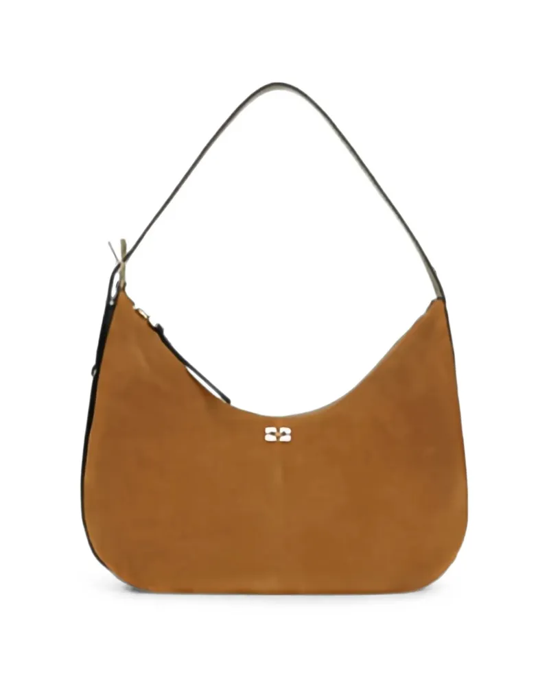 Ganni HOBO BELT MEDIUM SUEDE Neutrals