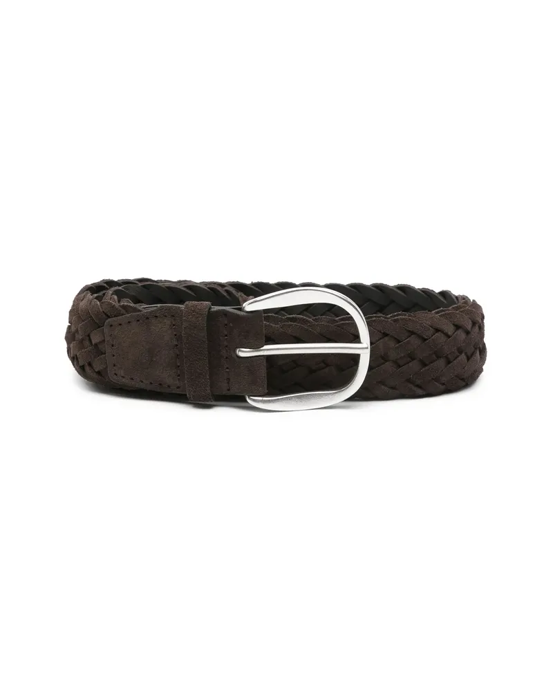 Orciani Suede Plot Belt Brown
