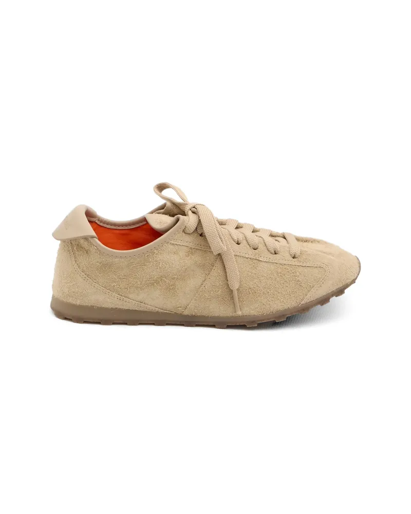 Jacquemus Suede Lace-up Sneakers Neutrals