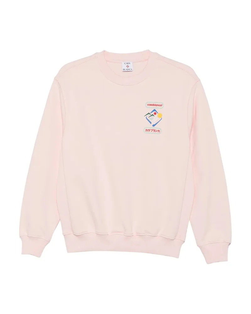 Casablanca Paris Montaigne Printed-graphic Sweatshirt Pink