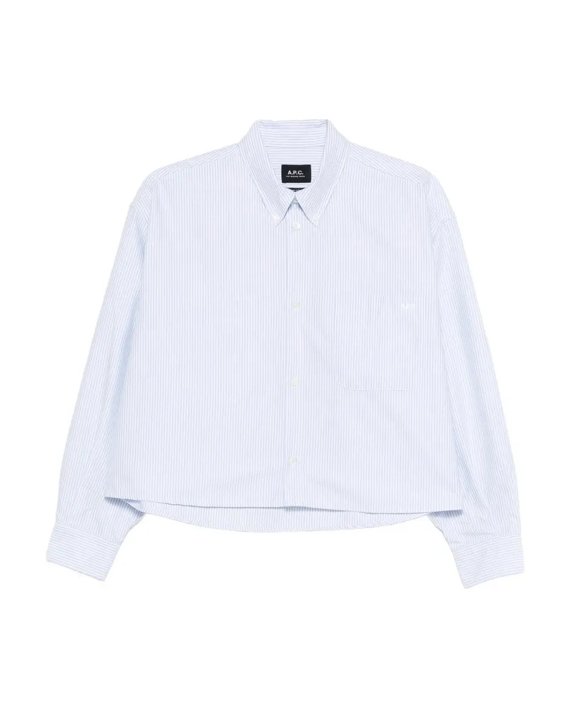 A.P.C. A. p.c. Sophia Striped Shirt White