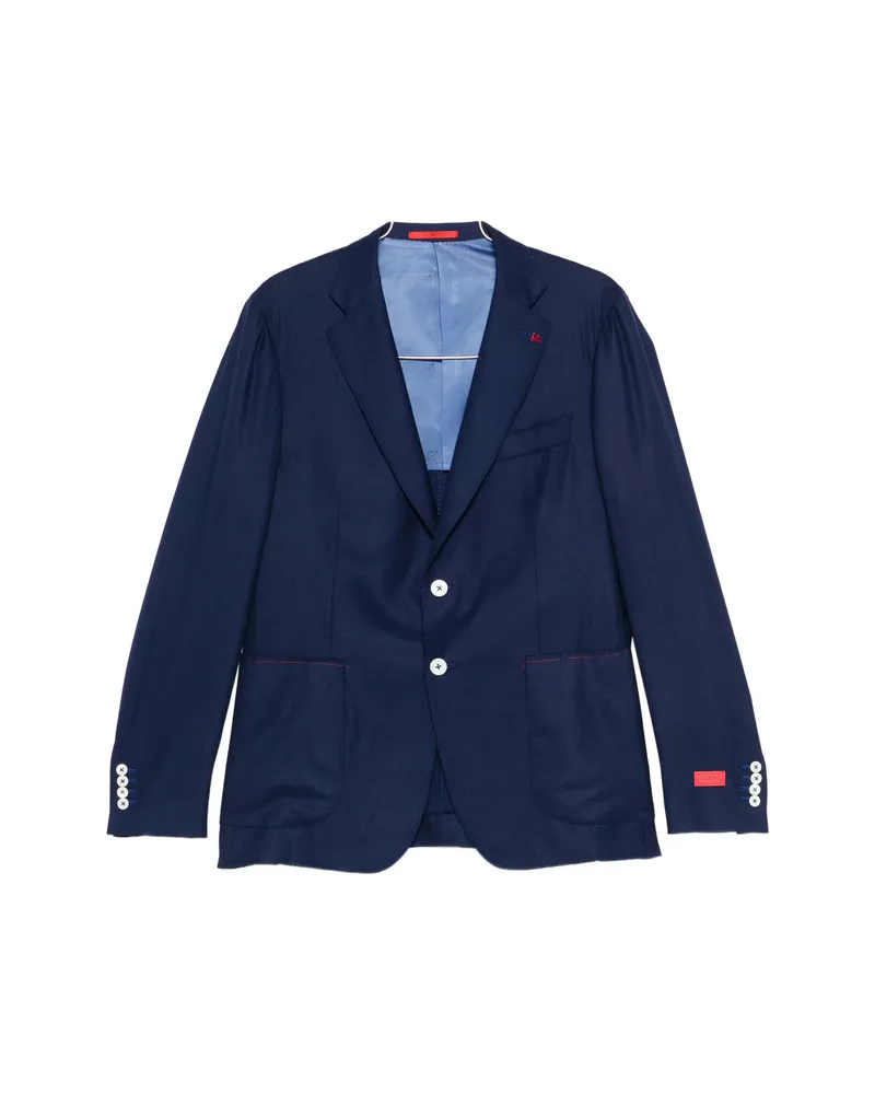 Isaia Notched-lapels Suit Blue