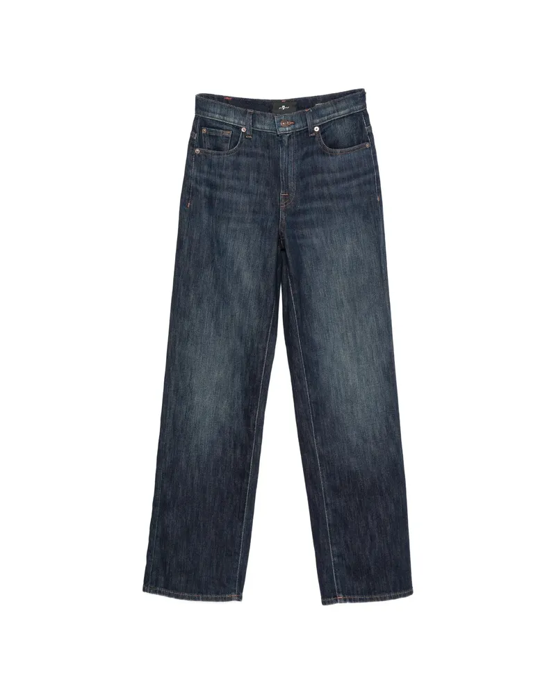 7 for all mankind Stovepipe Belt-loop Jeans Blue