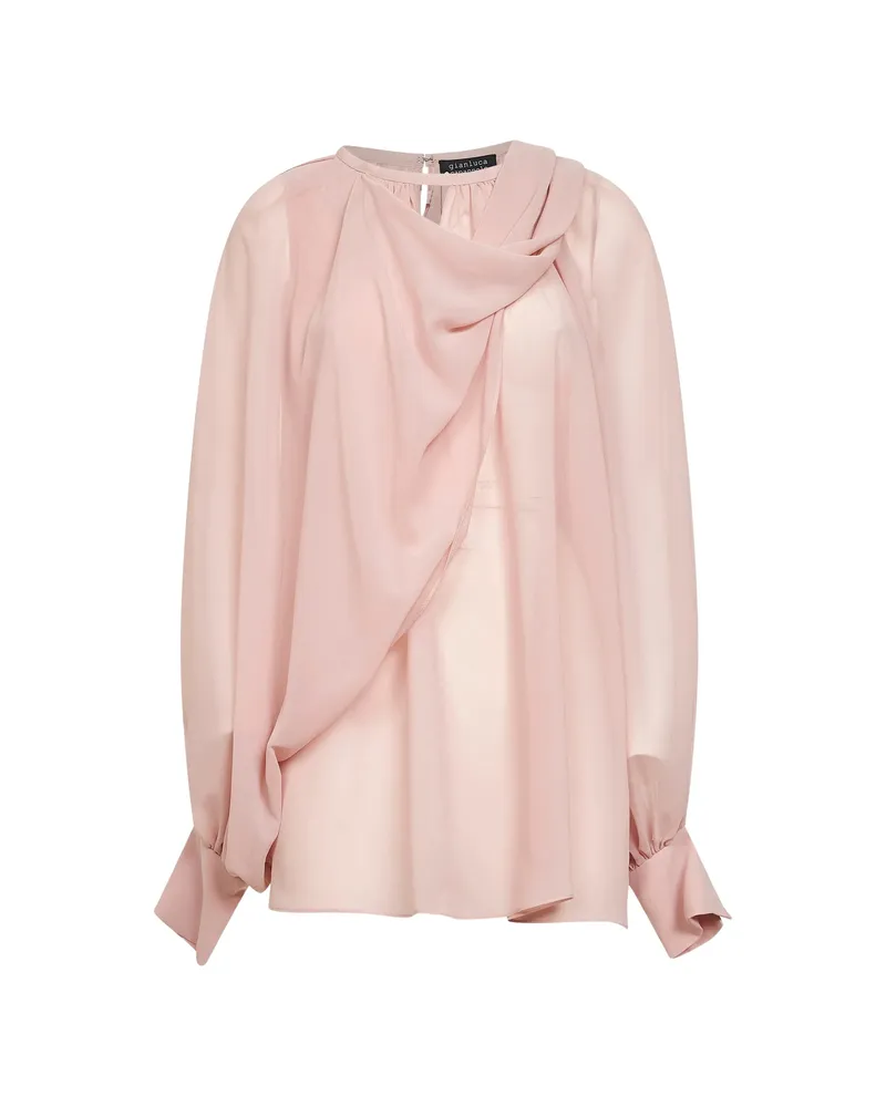 Gianluca Capannolo Draped Blouse Pink