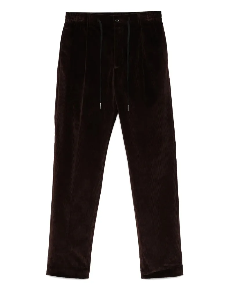 Tagliatore Corduroy Trousers Brown