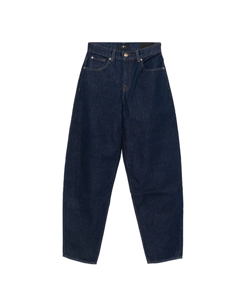 7 for all mankind Bonnie Stacked Denim Jeans Blue