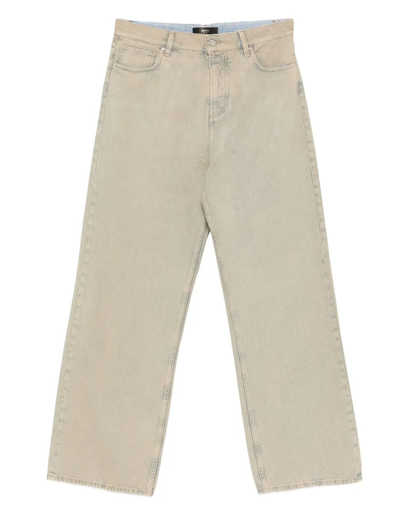Amiri Faded Denim Jeans Neutrals