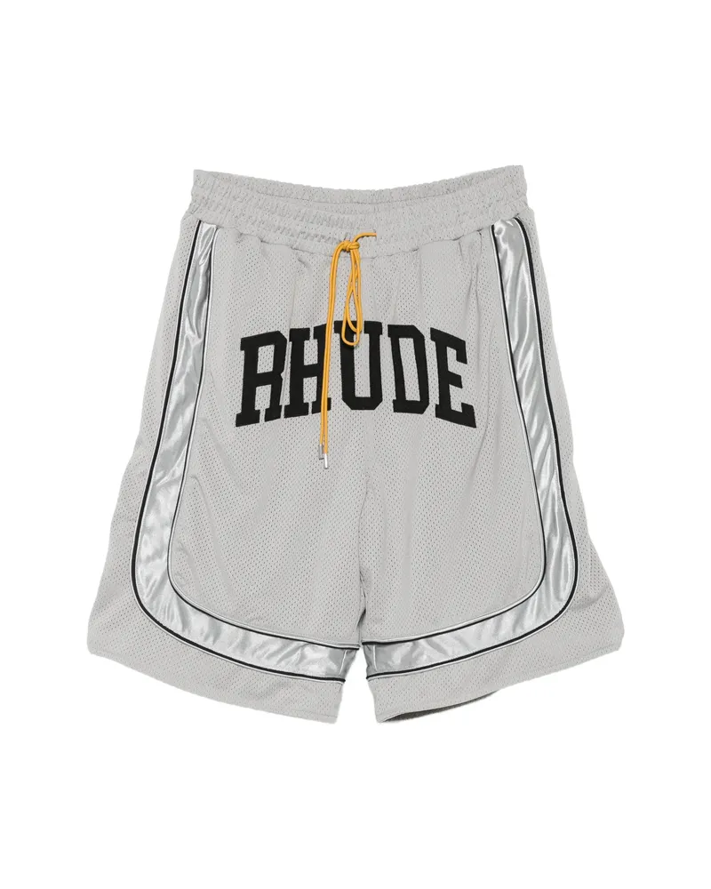 RHUDE Logo-print Shorts Grey