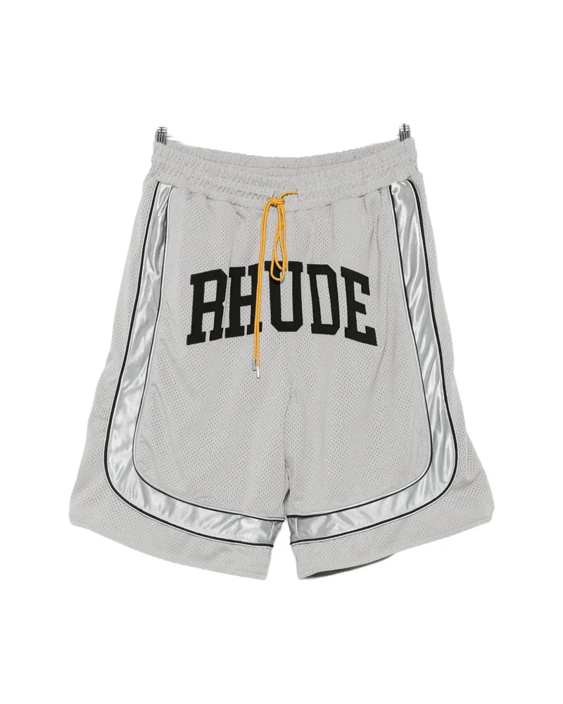 RHUDE Logo-print Shorts Grey