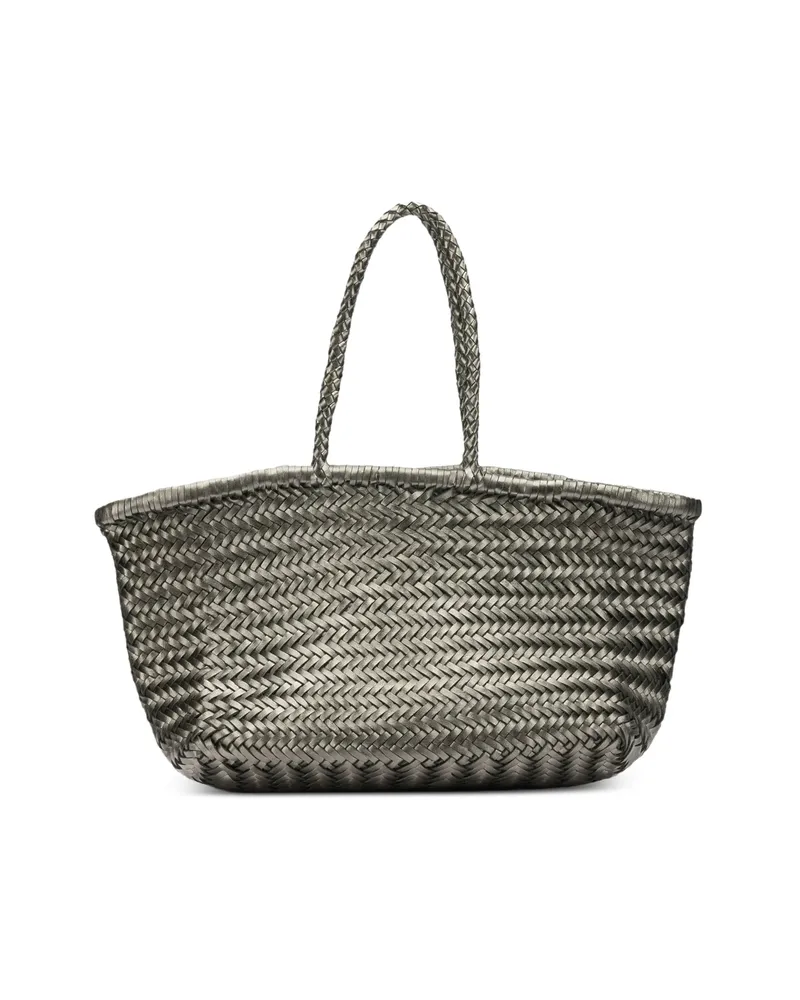 Dragon Diffusion Woven-design Tote Bag Silver