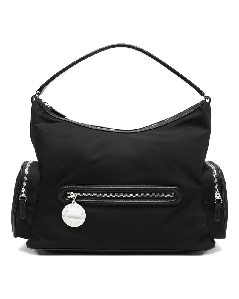 Stella McCartney Dartmoor Zip-pocket Shoulder Bag Black