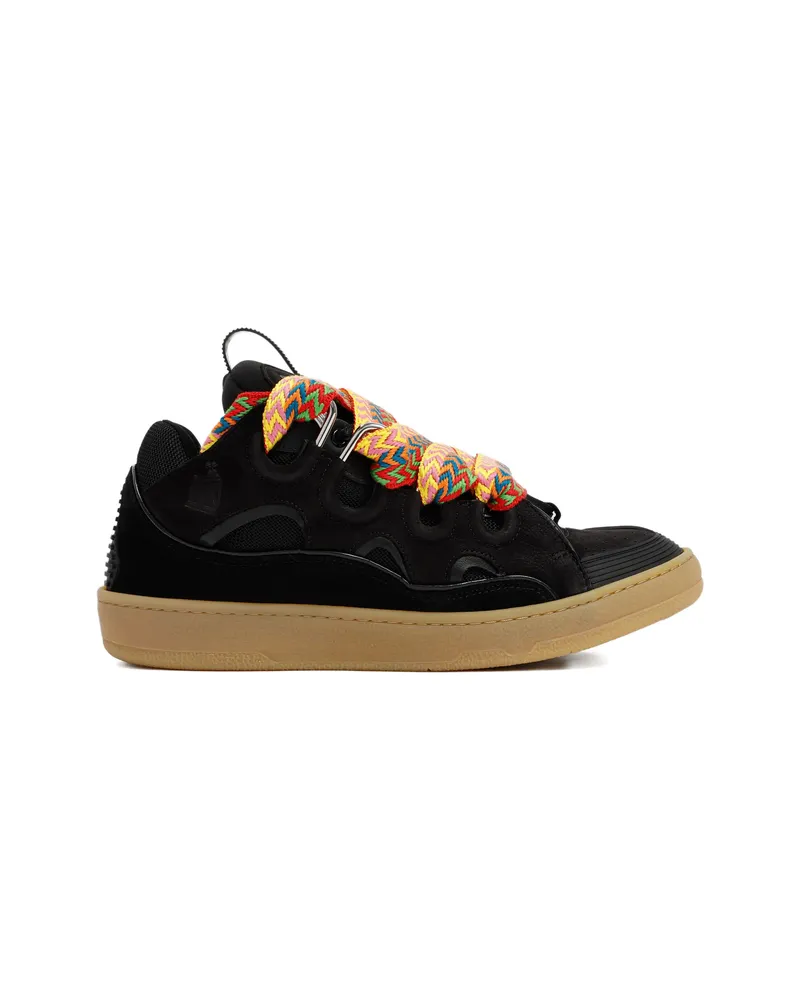 Lanvin Patterned-laces Sneakers Black
