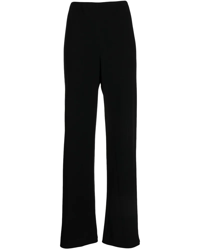 Vince High-waist Wide-leg Trousers Black