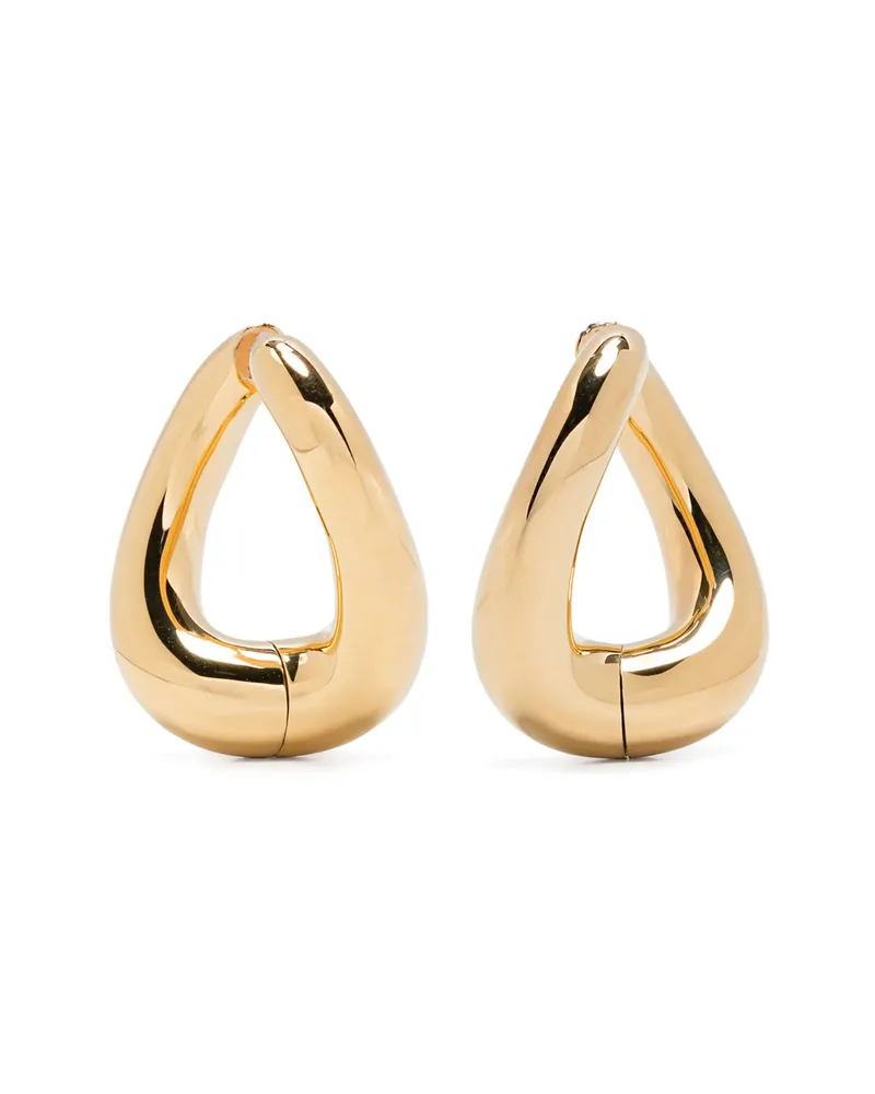 Tom Wood Twist Hoop Earrings Gold