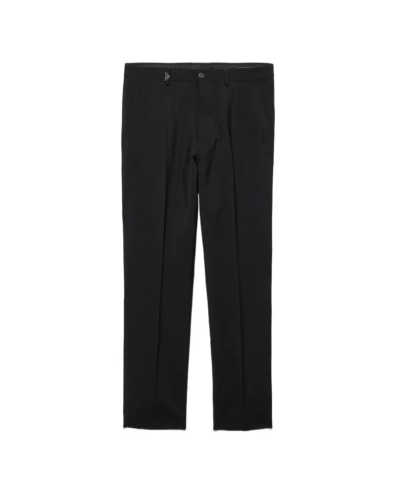 Prada Mohair Wool Pants Black