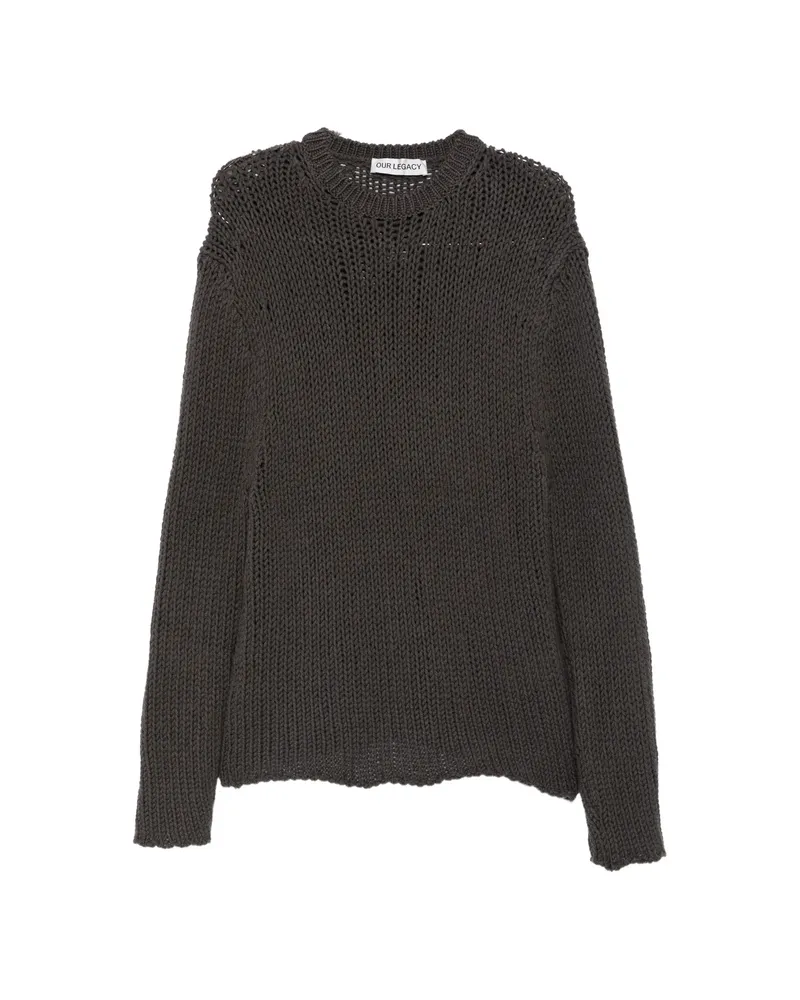 Our Legacy Popover Chunky-knit Sweater Grey