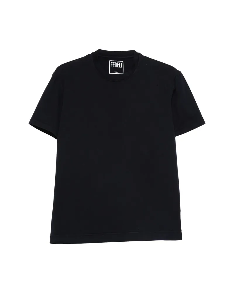 Fedeli Crew-neck T-shirt Blue