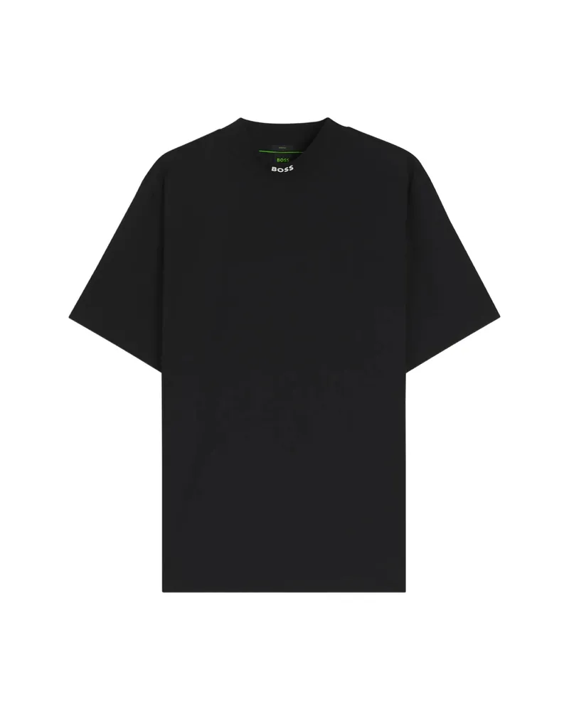 HUGO BOSS Logo-print High-neck T-shirt Black