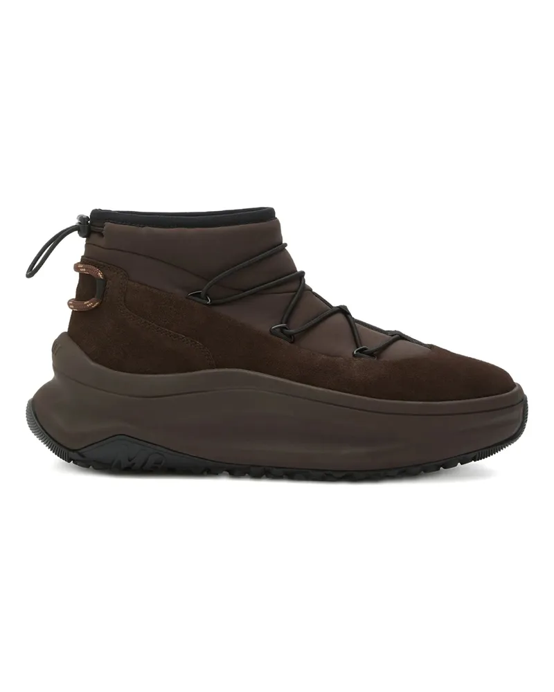 Moon Boot Lace-up Suede Sneakers Brown