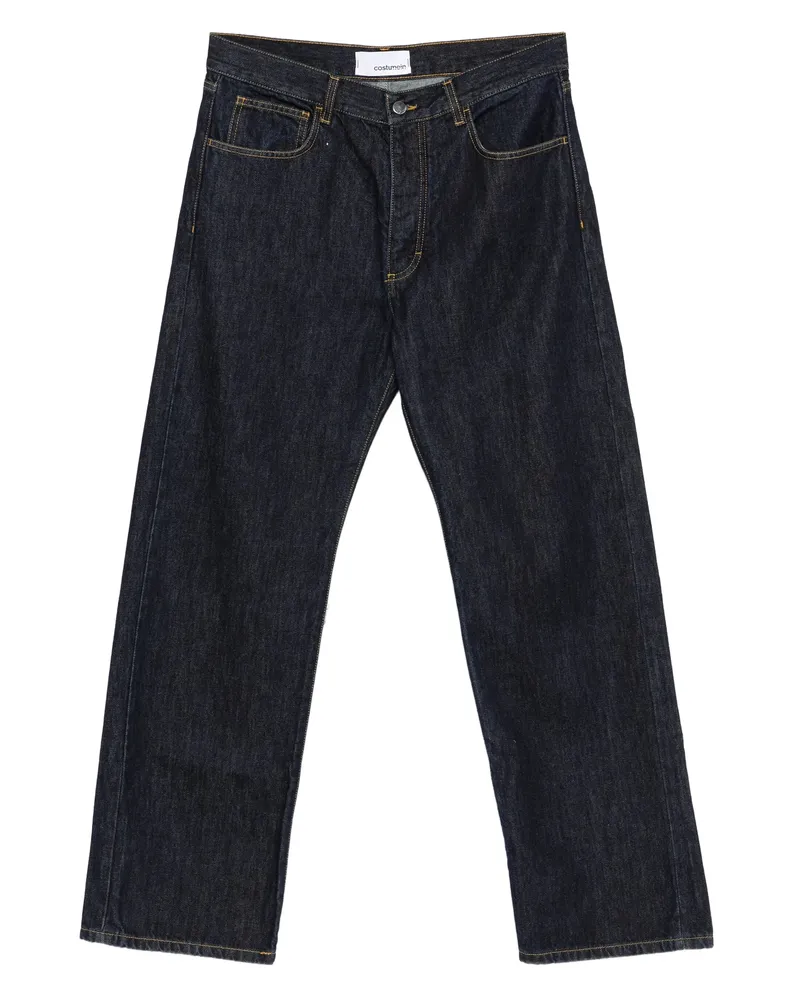 Costumein Button-fly Five-pocket Jeans Blue