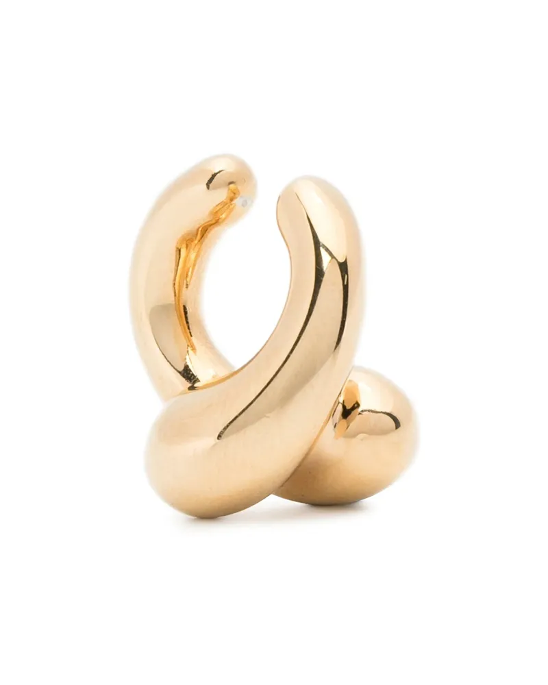 PANCONESI Intertwined Hoop Earrings Gold