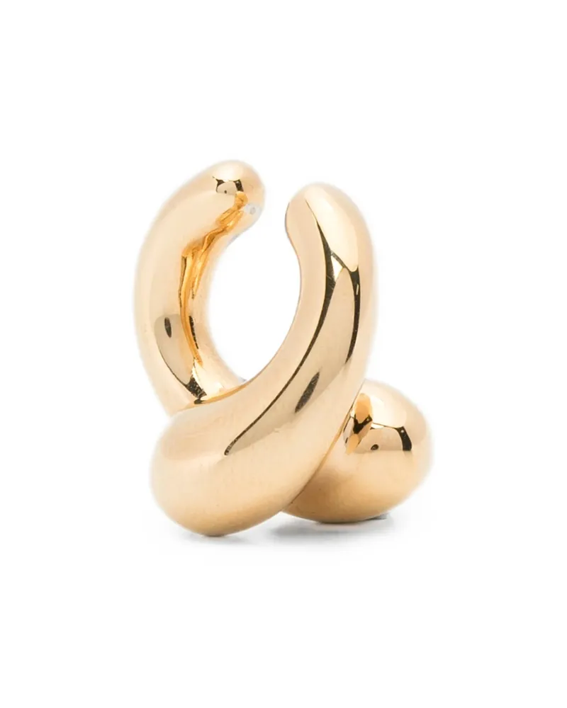 PANCONESI Intertwined Hoop Earrings Gold
