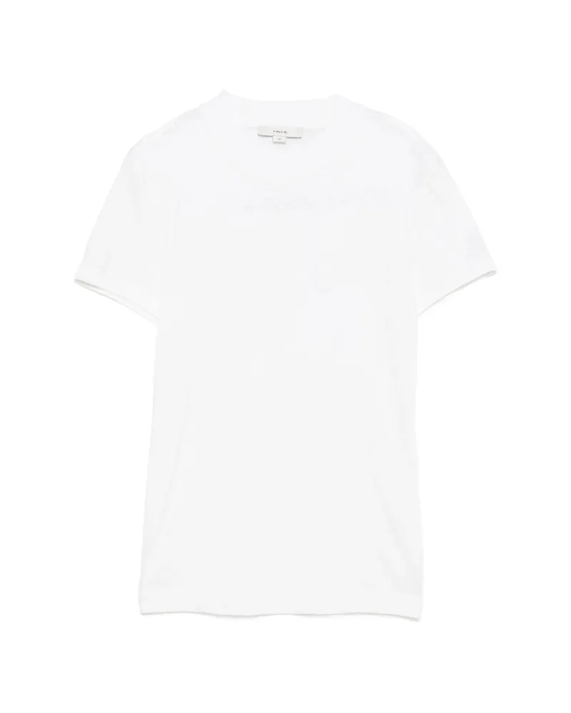 Vince Short-sleeve Mock-neck T-shirt White